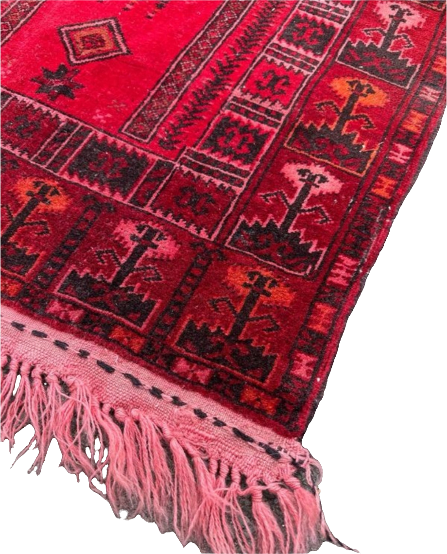 Tapis persan fait main 1,3m x 0,7m