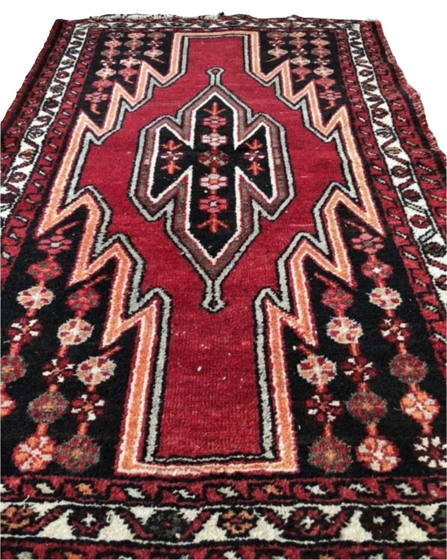 Tapis persan fait main 1,3m x 0,8m