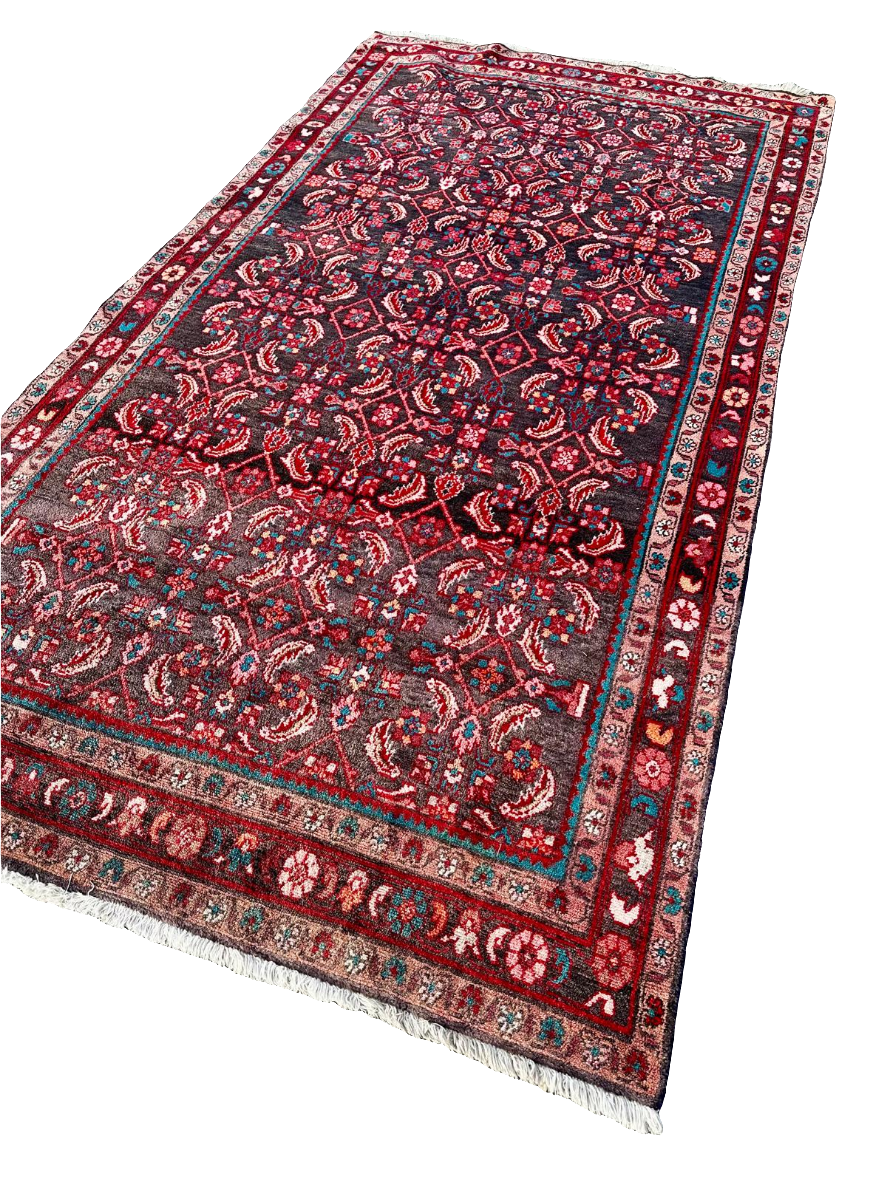 Grand tapis Hamedan fait main - 306cm x 163cm