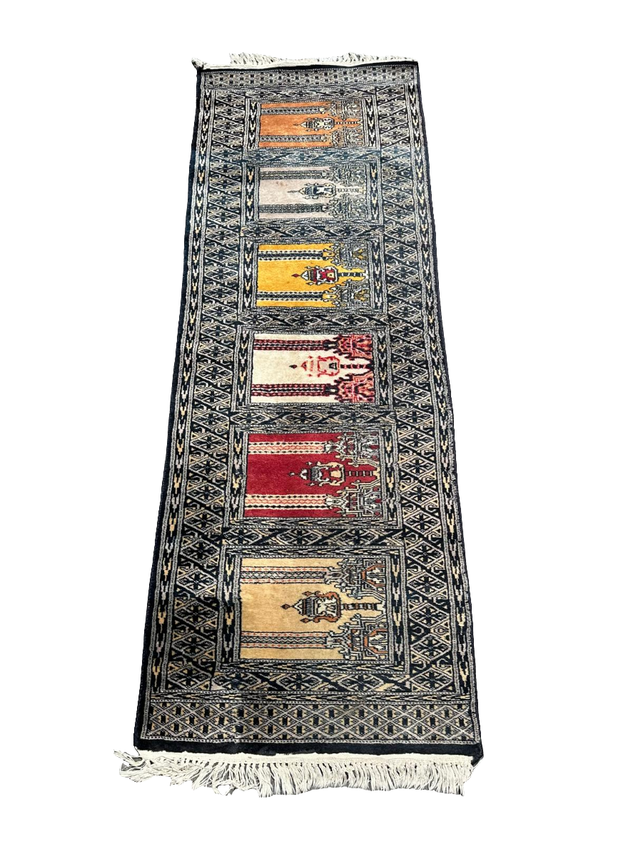 Tapis pakistanais fait main 180cm x 63cm