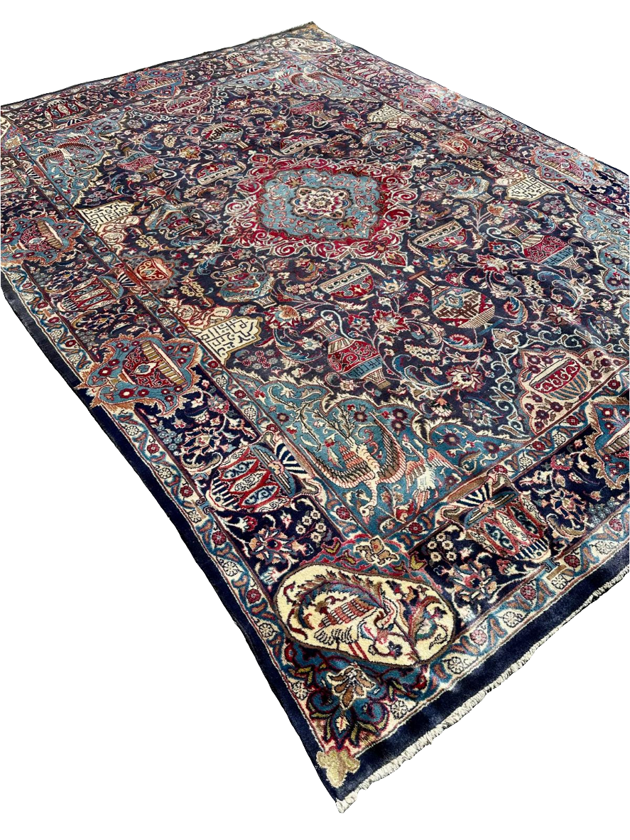 Grand tapis persan fait main 396cm x 289cm