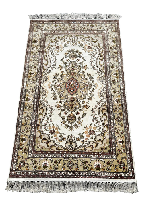 Tapis Hereke en soie 170cm x 100cm