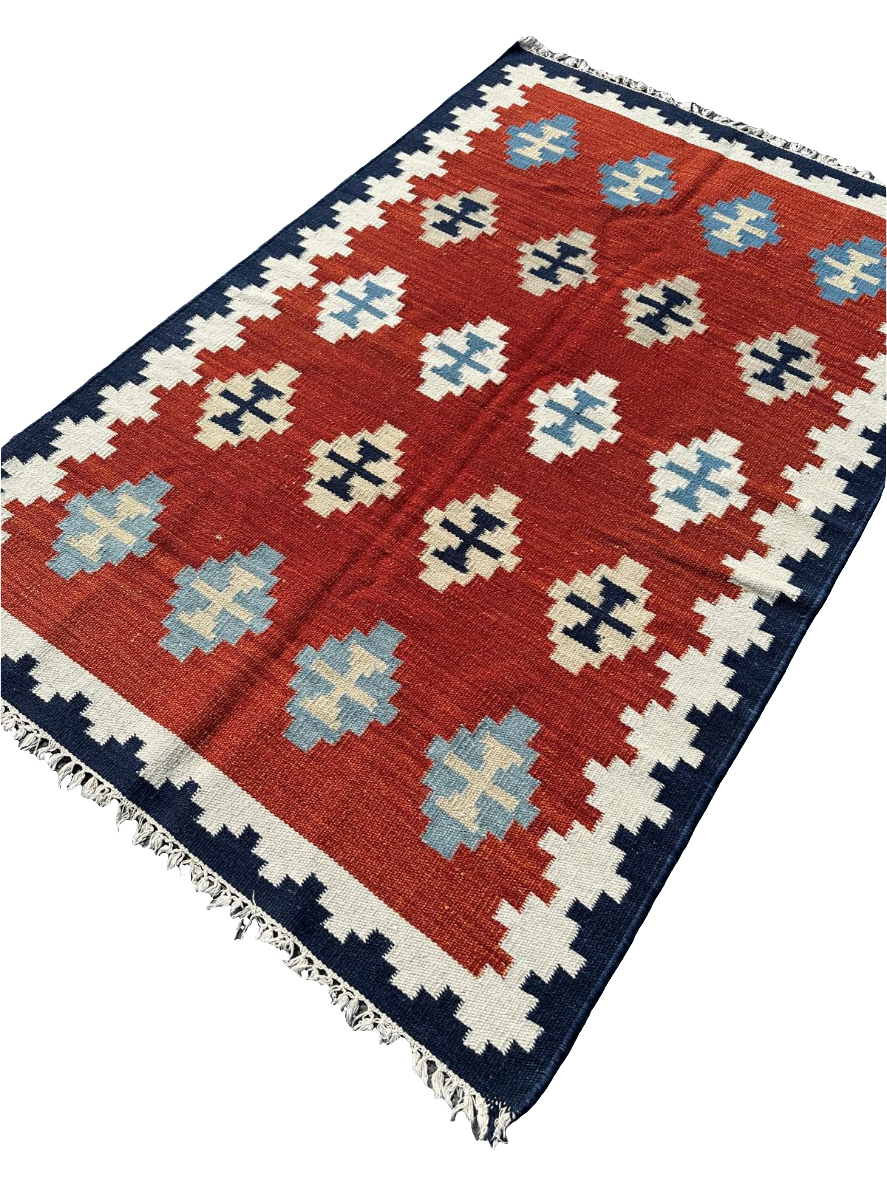Tapis kilim fait main 187cm x 122cm