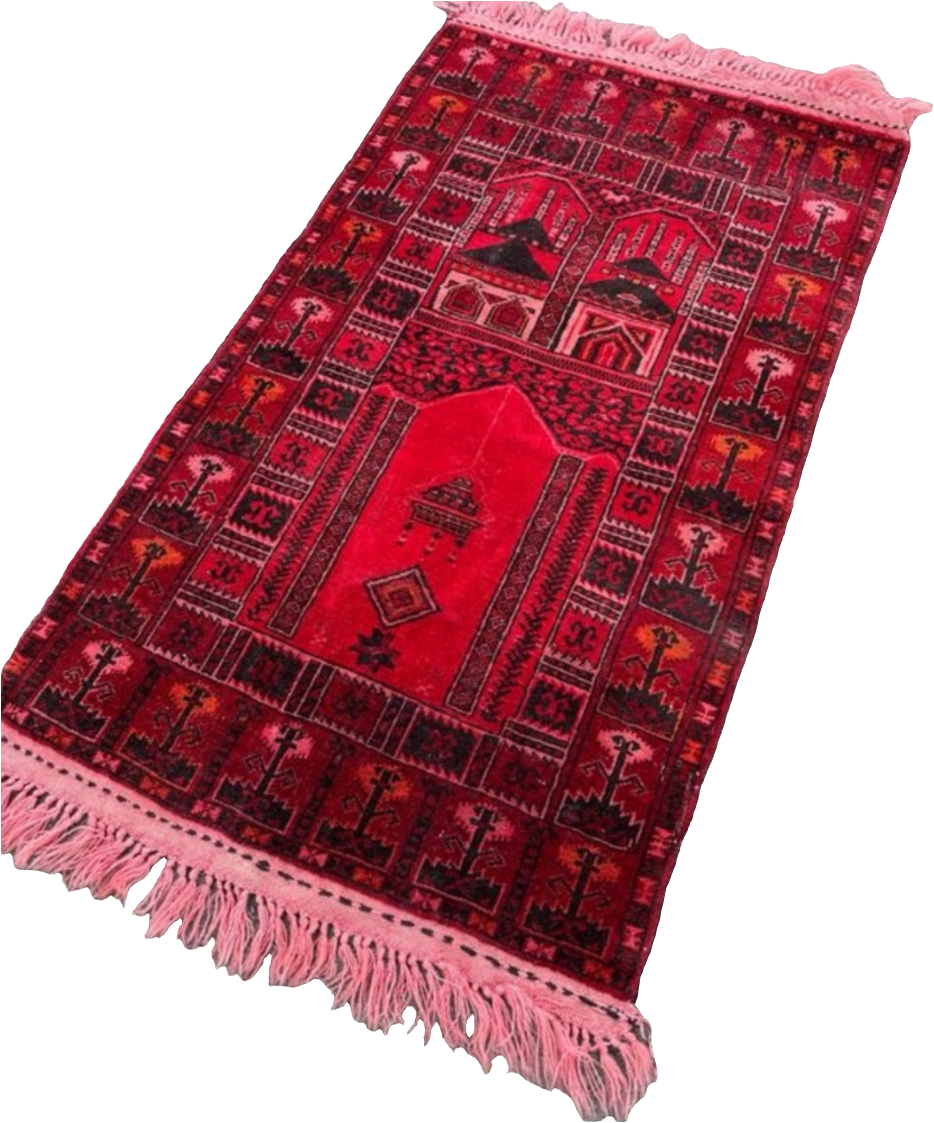 Tapis persan fait main 1,3m x 0,7m