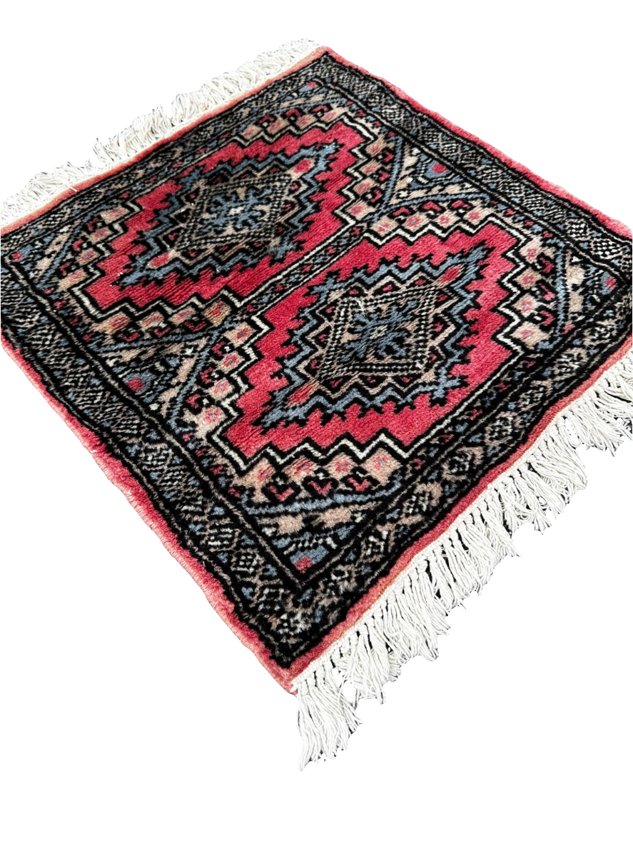Tapis persan carré fait main