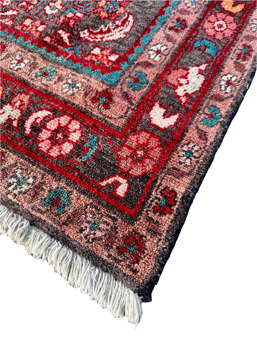Grand tapis Hamedan fait main - 306cm x 163cm
