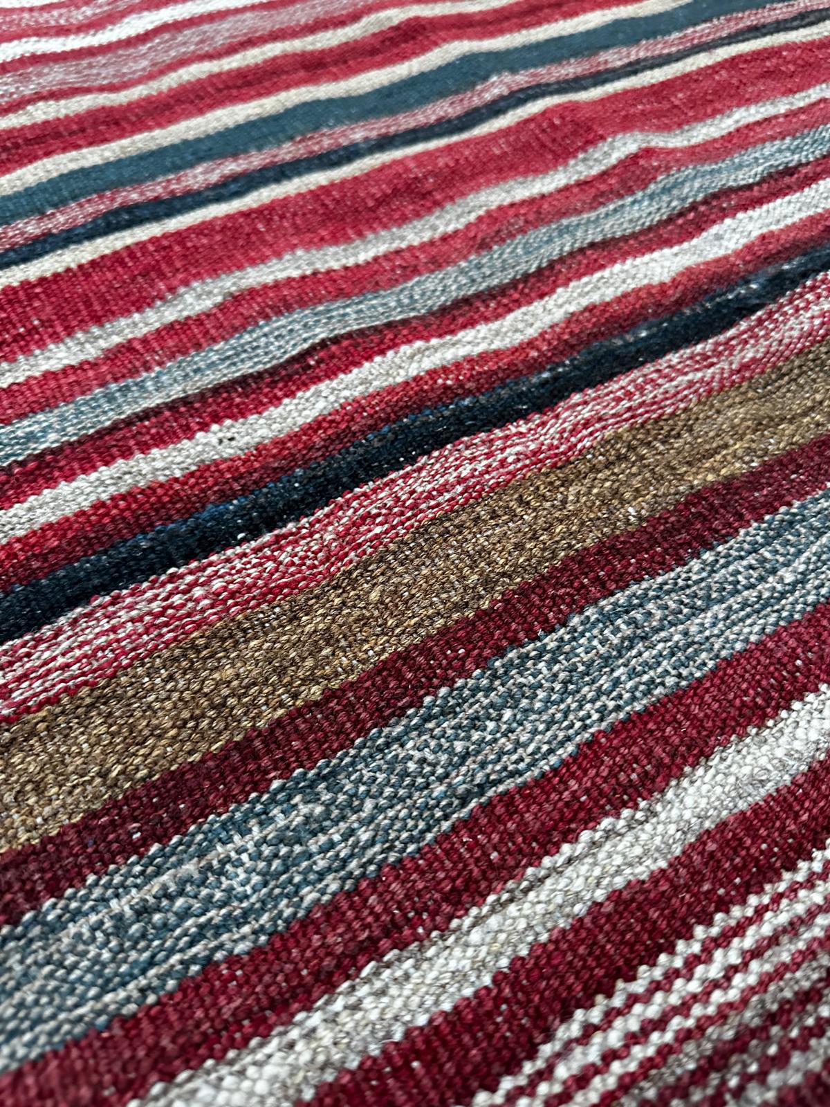 Tapis kilim de couloir fait main