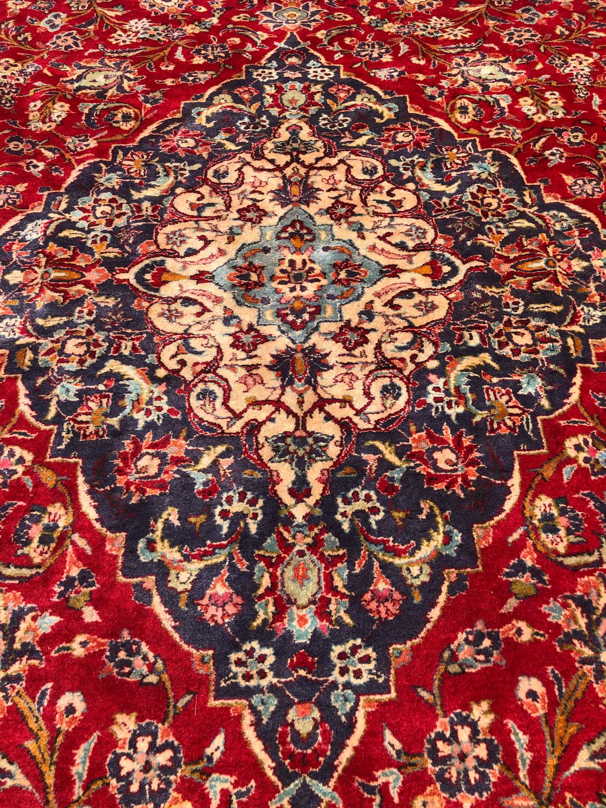 Tapis Kashan fait main - 3m x 4m