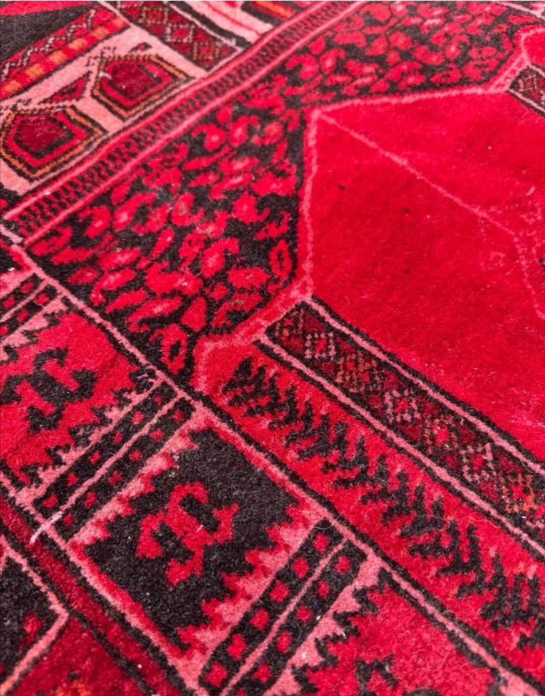 Tapis persan fait main 1,3m x 0,7m