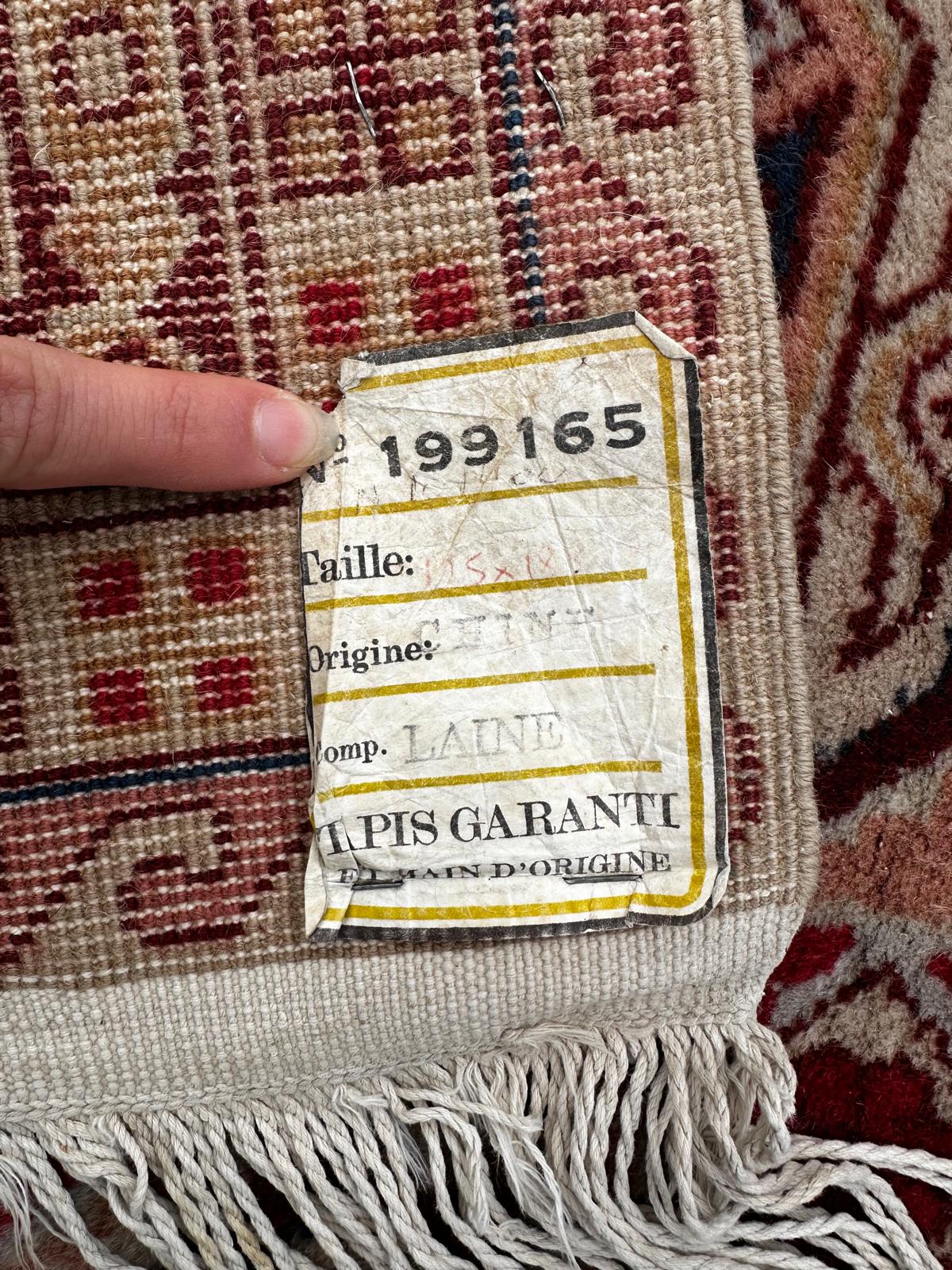 Tapis chinois fait main 200cm x 120cm