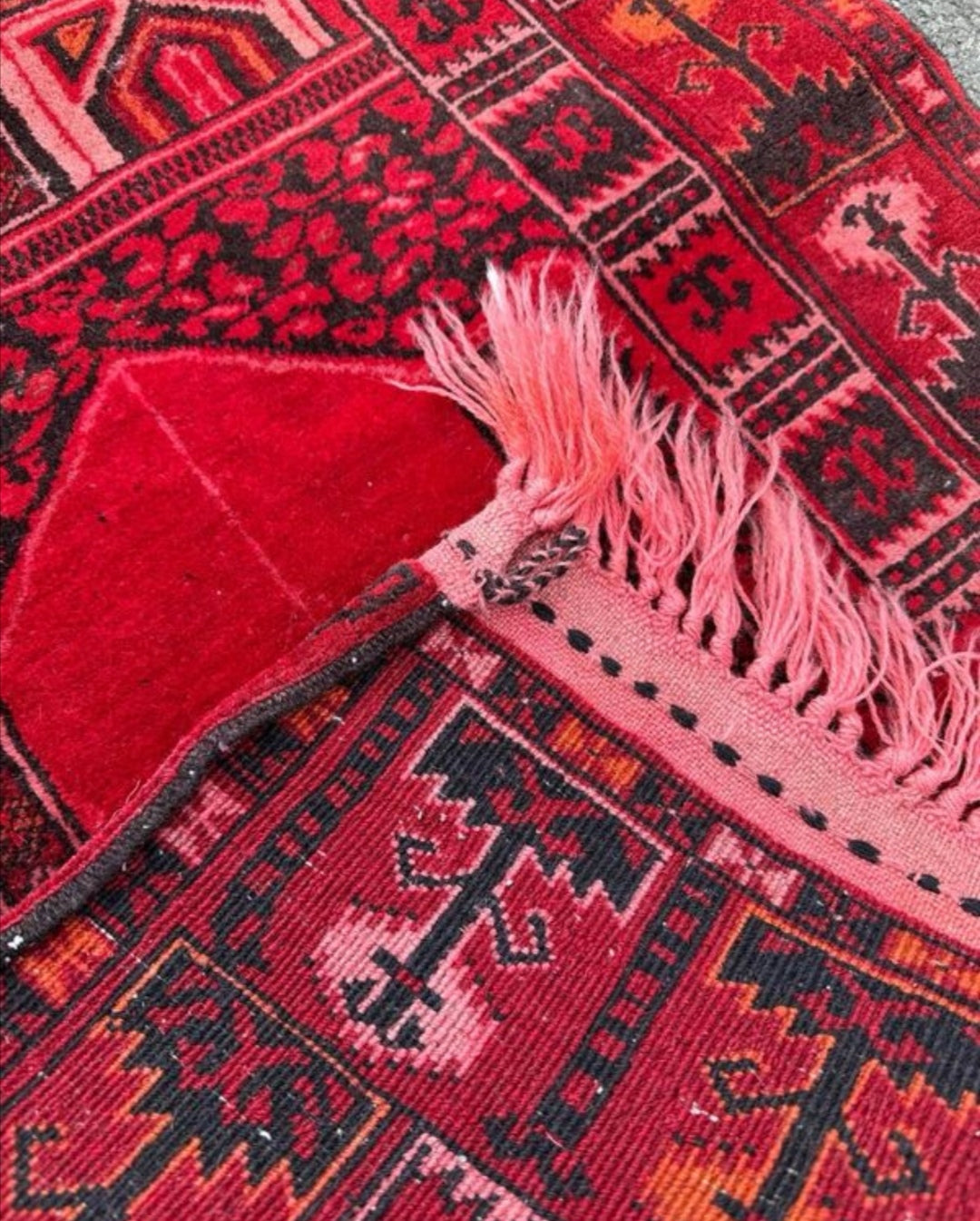 Tapis persan fait main 1,3m x 0,7m