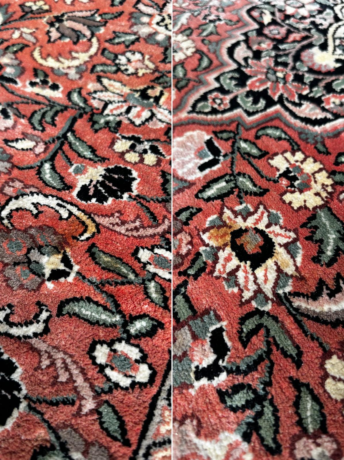 Tapis oriental en soie 195cm x 130cm