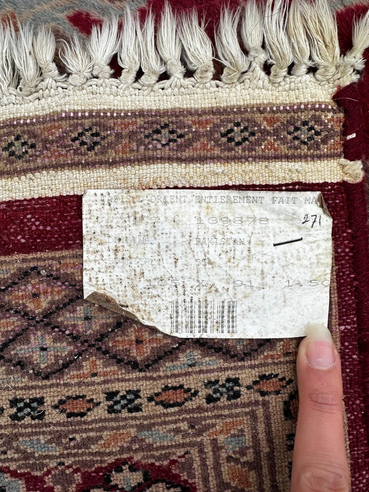 Tapis persan carré fait main