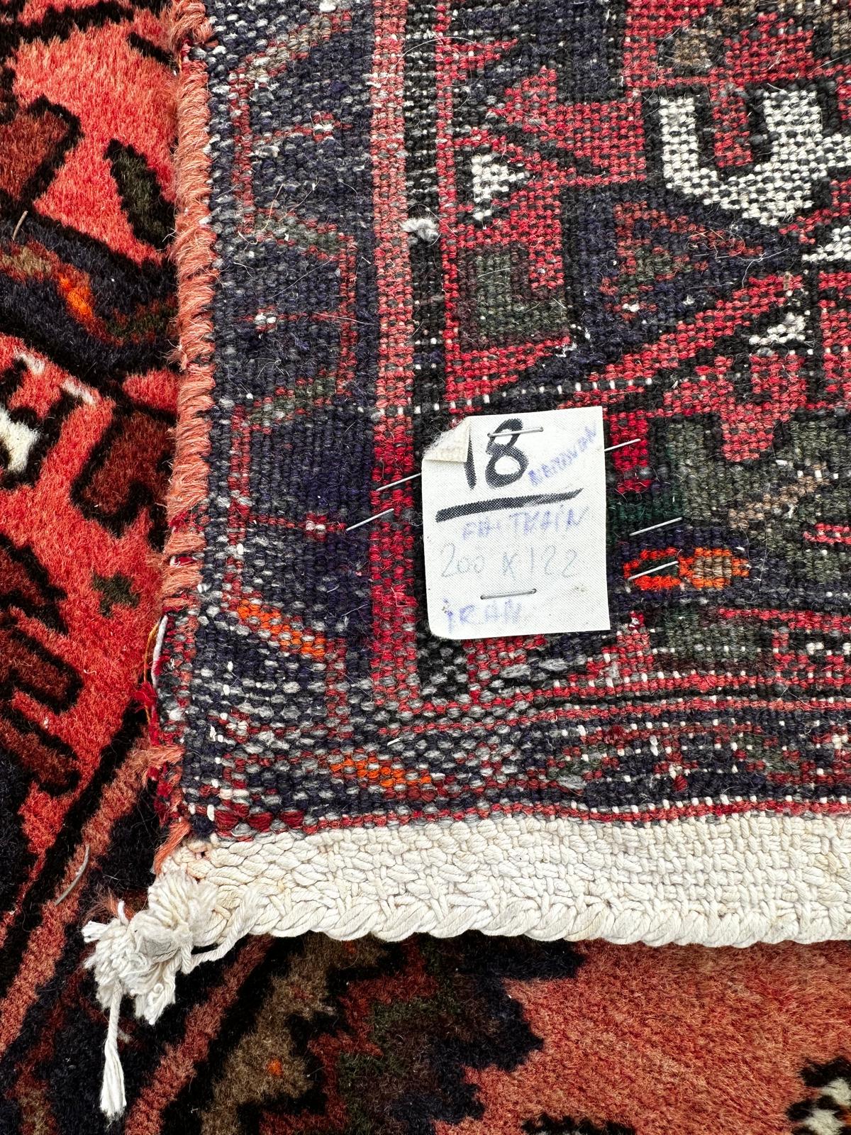 Tapis Hamadan fait main 200cm x 120cm