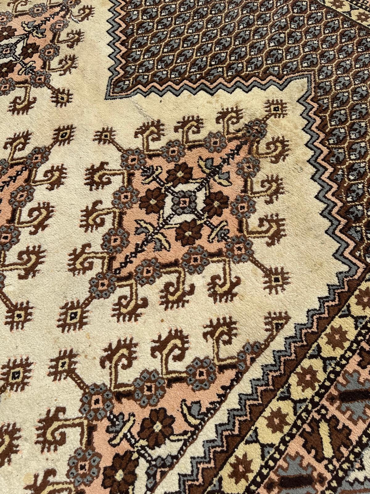 Grand tapis tunisien fait main 4m x 3m