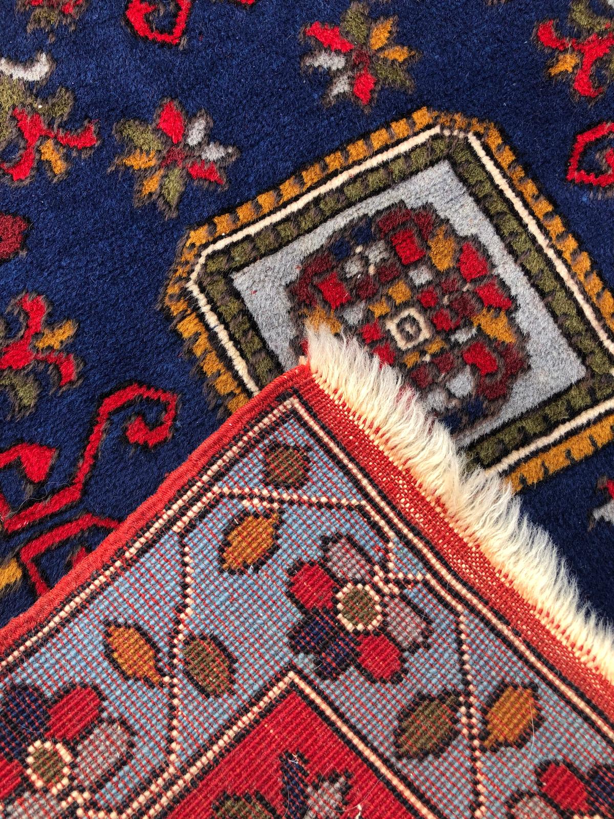 Tapis Persan carré fait main - 1m x 1m