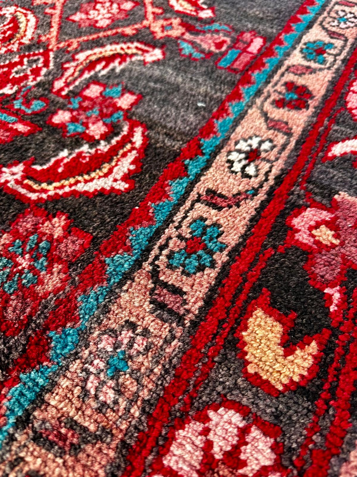 Grand tapis Hamedan fait main - 306cm x 163cm