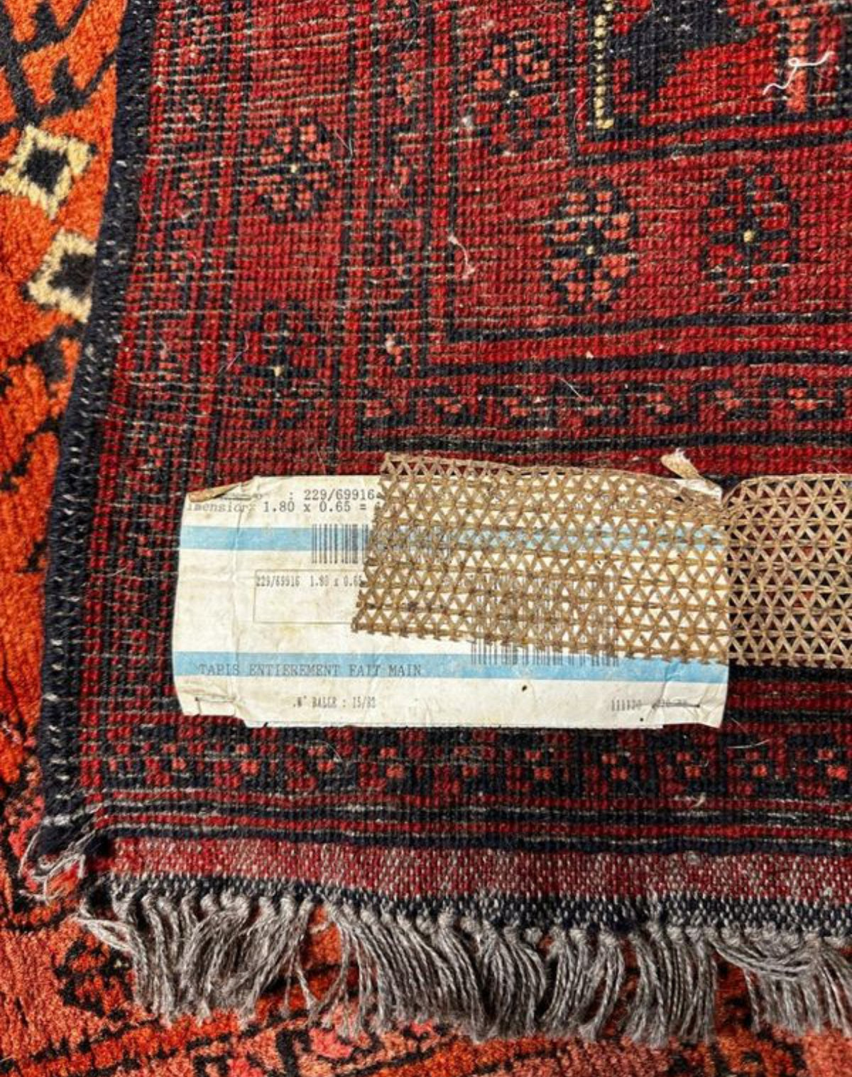 Tapis Afghan fait main 170cm x 70cm