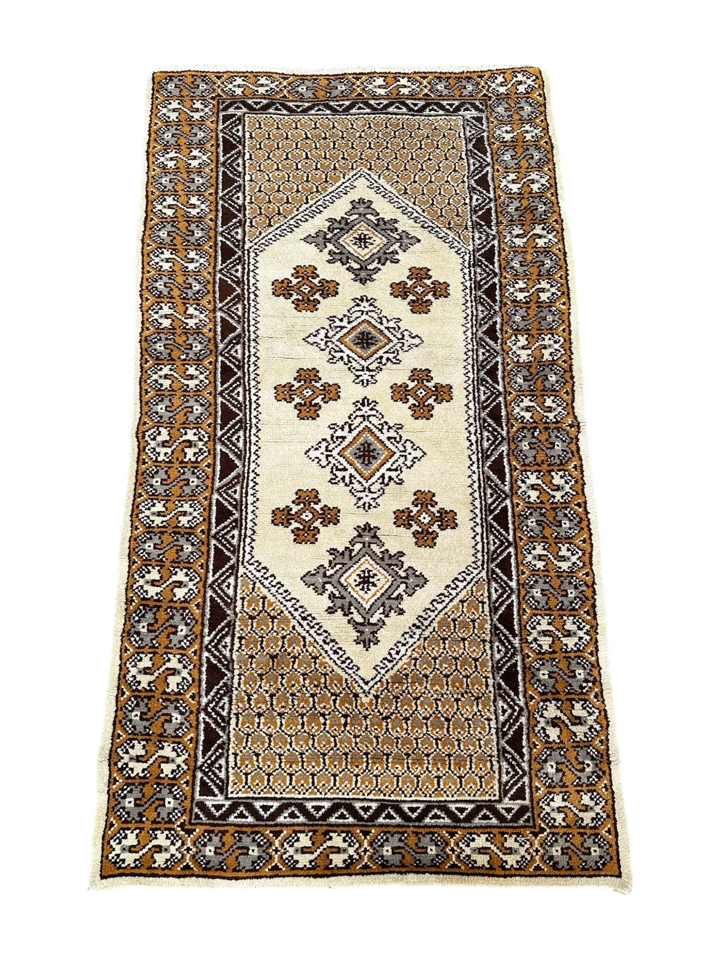 Tapis tunisien fait main 1,9m x 1m