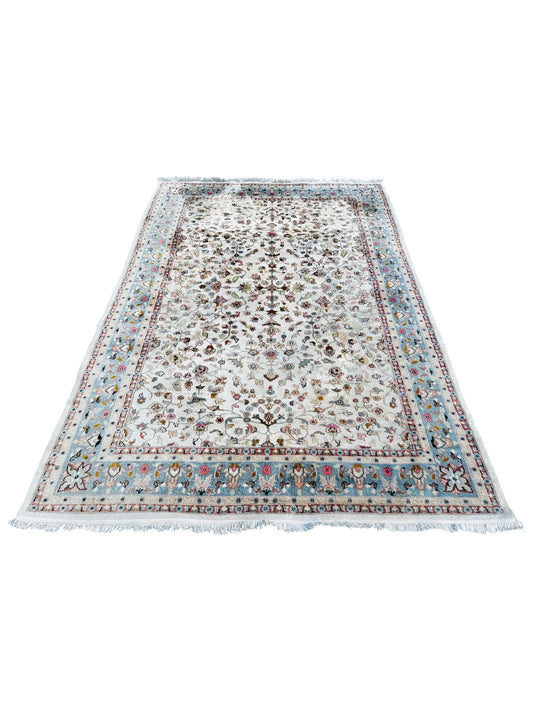 Tapis persan en laine et soie 280 x 190cm