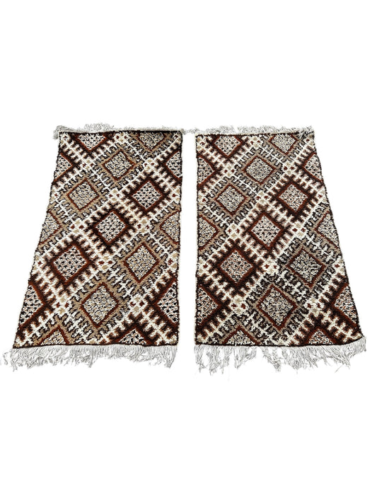 Paire de tapis berbère 140cm x 80cm