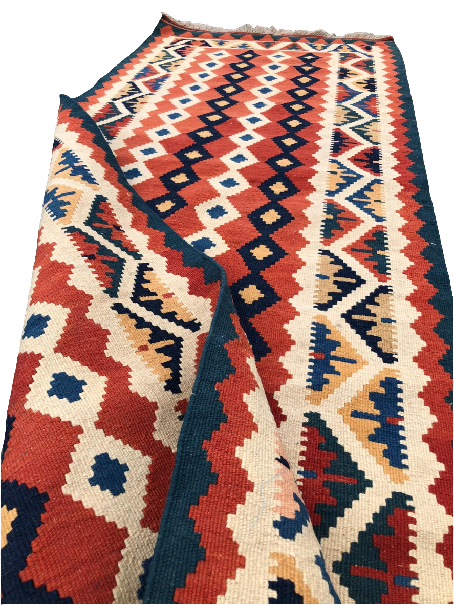 Tapis Kilim de couloir fait main - 200cm x 80cm