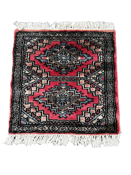 Tapis persan carré fait main