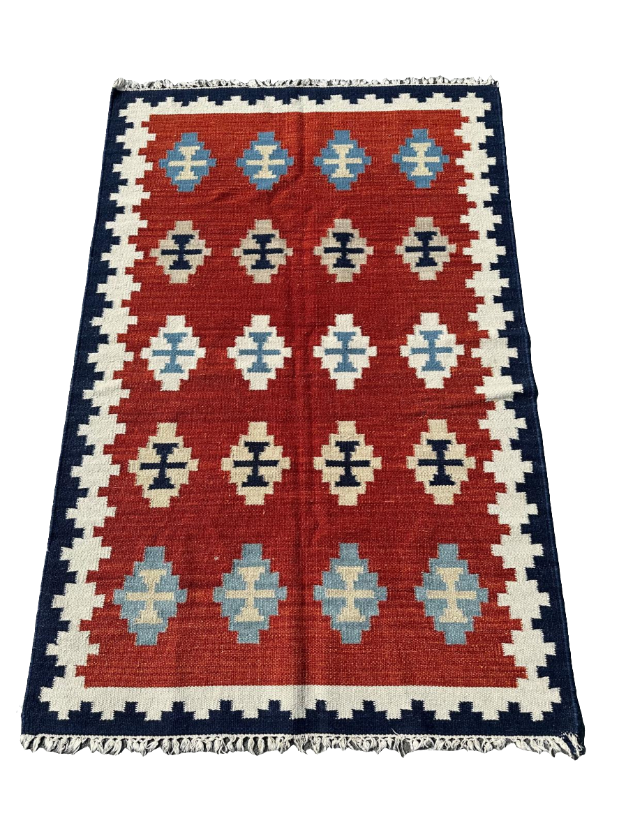 Tapis kilim fait main 187cm x 122cm