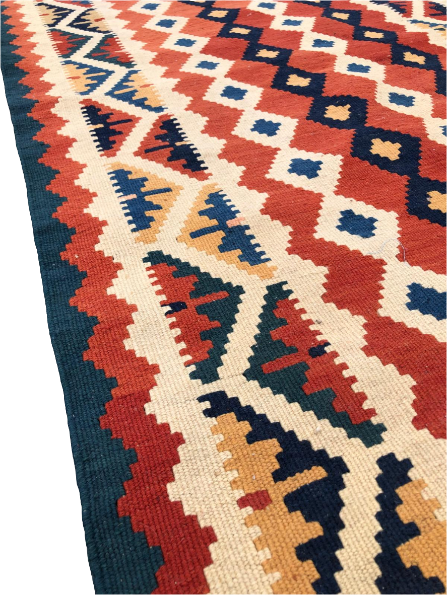 Tapis Kilim de couloir fait main - 200cm x 80cm