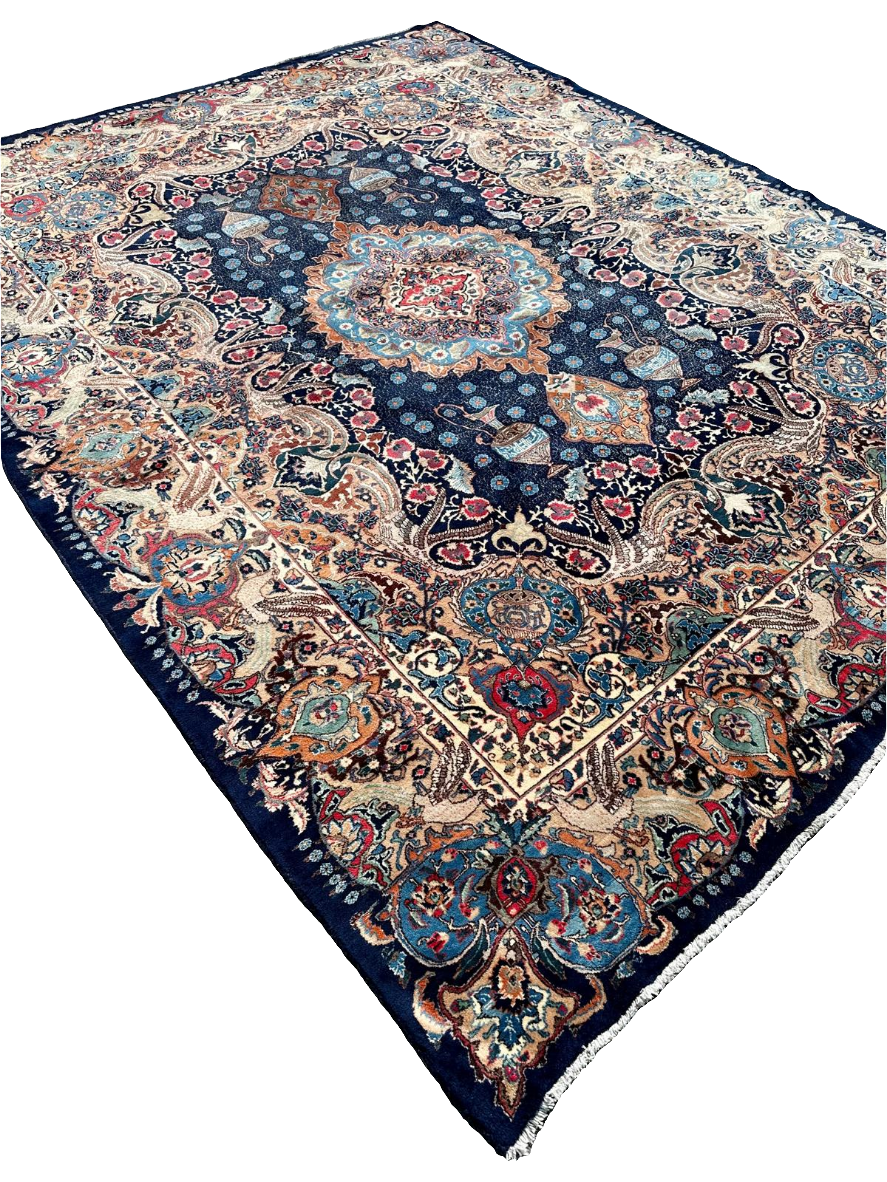 Grand tapis persan fait main 380cm x 300cm