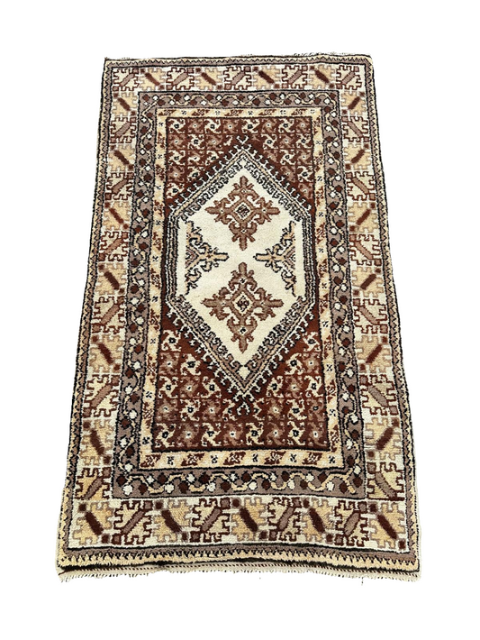 Tapis Tunisien fait main - 1,8m x 1m