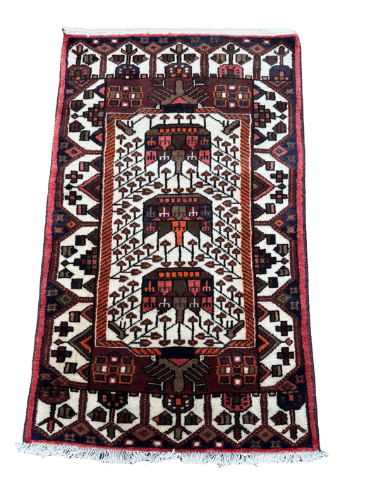 Tapis persan fait main 1,2m x 0,8m