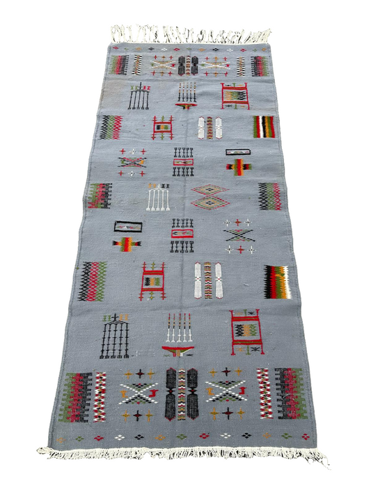 Tapis kilim de couloir 2,1m x 1m
