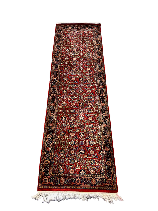 Tapis Persan de couloir fait main - 2,4m x 0,8m