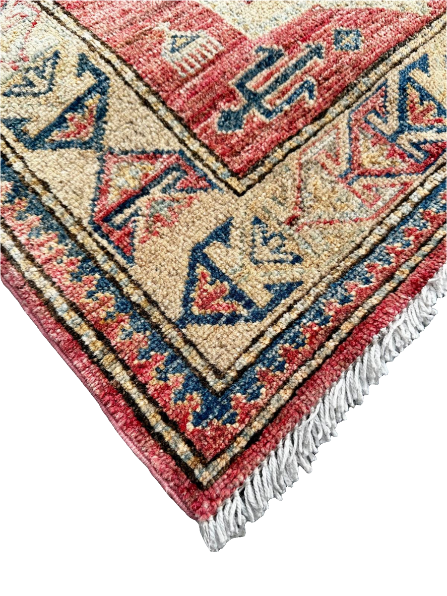 Tapis Kazak fait main - 140m x 80cm