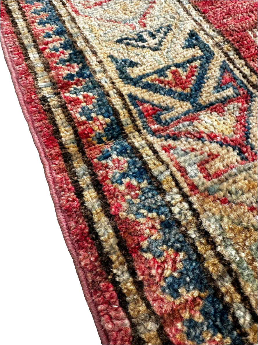 Tapis Kazak fait main - 140m x 80cm