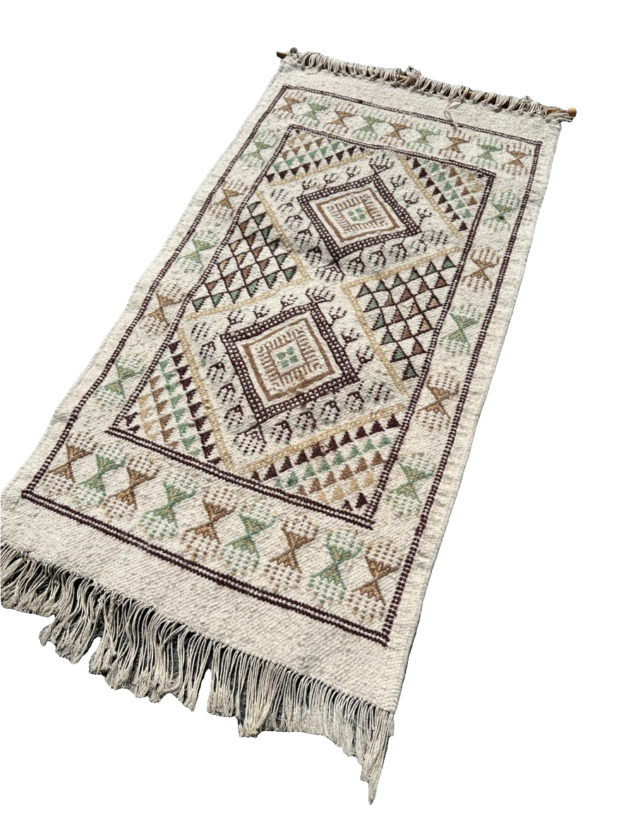 Tapis kilim tunisien 96cm x 50cm