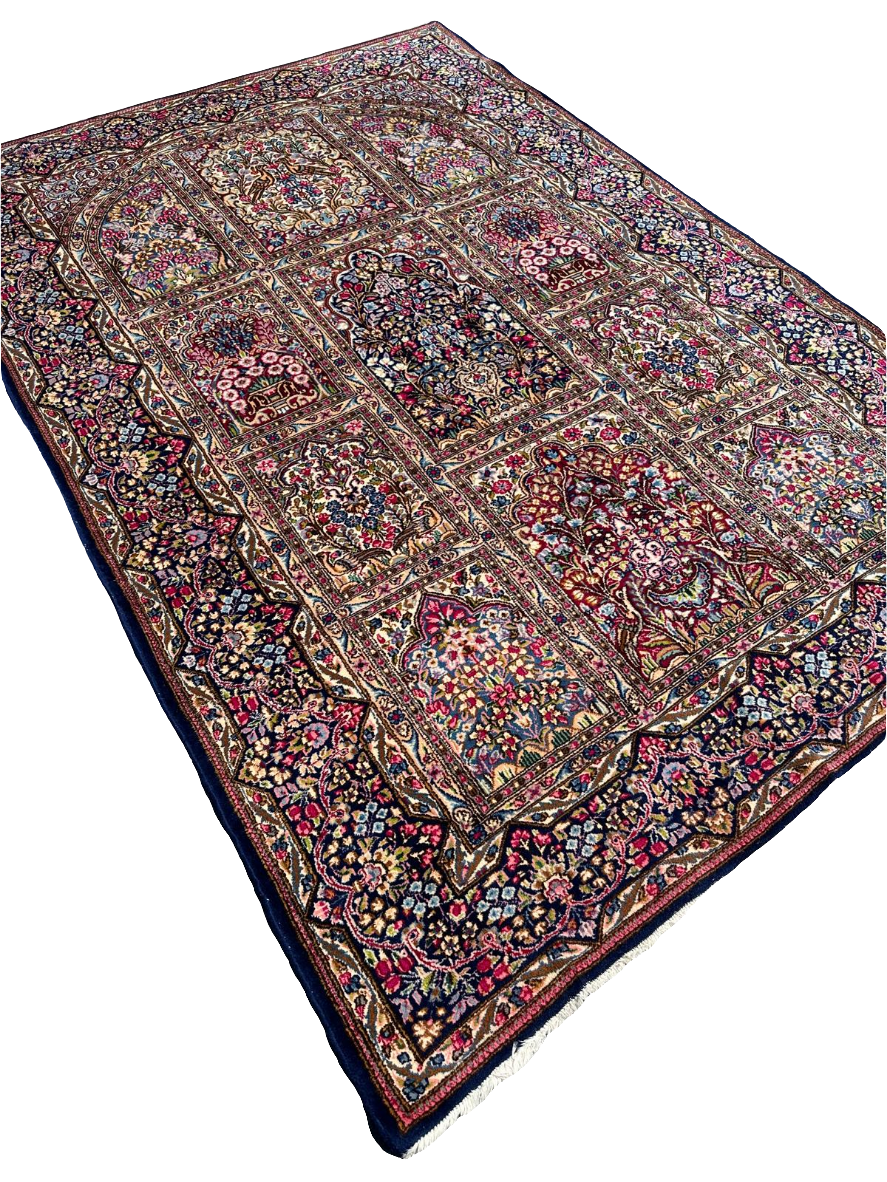 Grand tapis persan fait main 2m x 3m