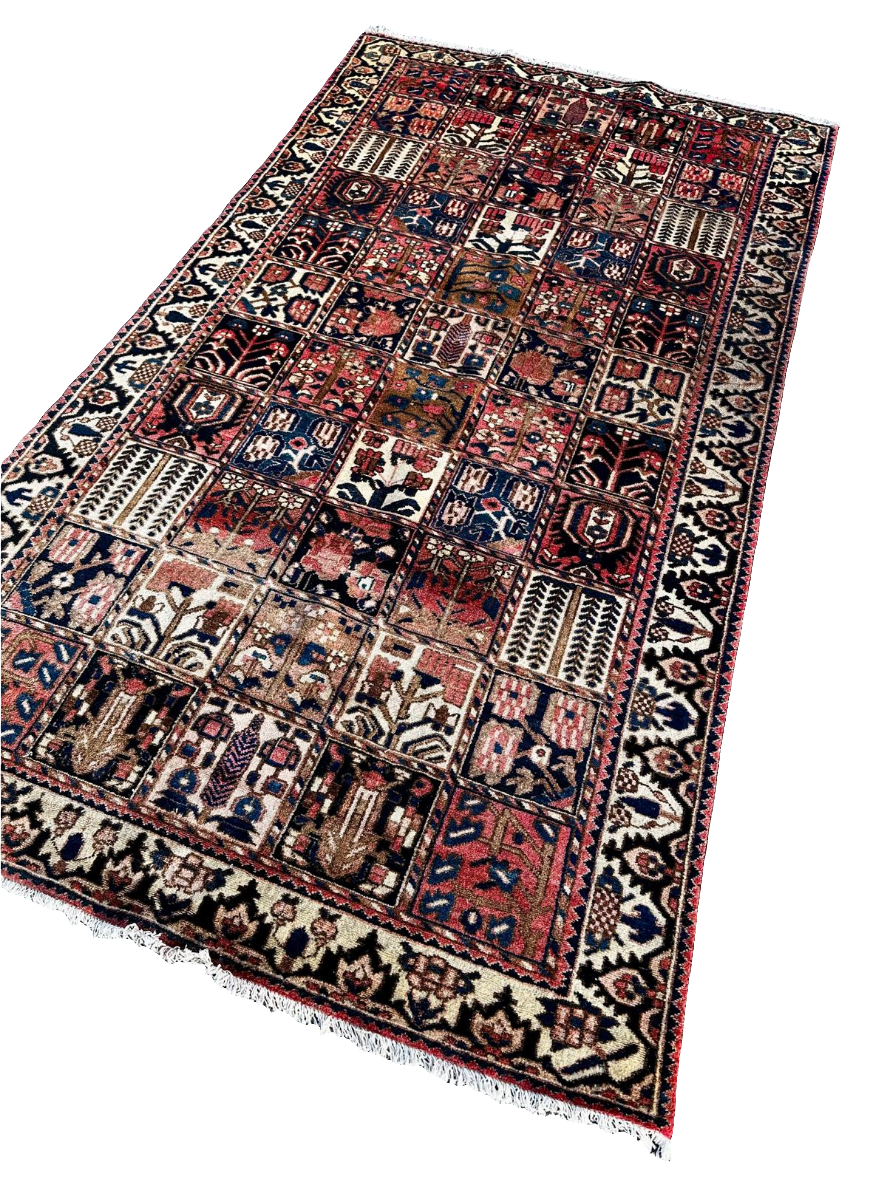 Grand tapis Bakhtiar fait main - 154cm x 298cm