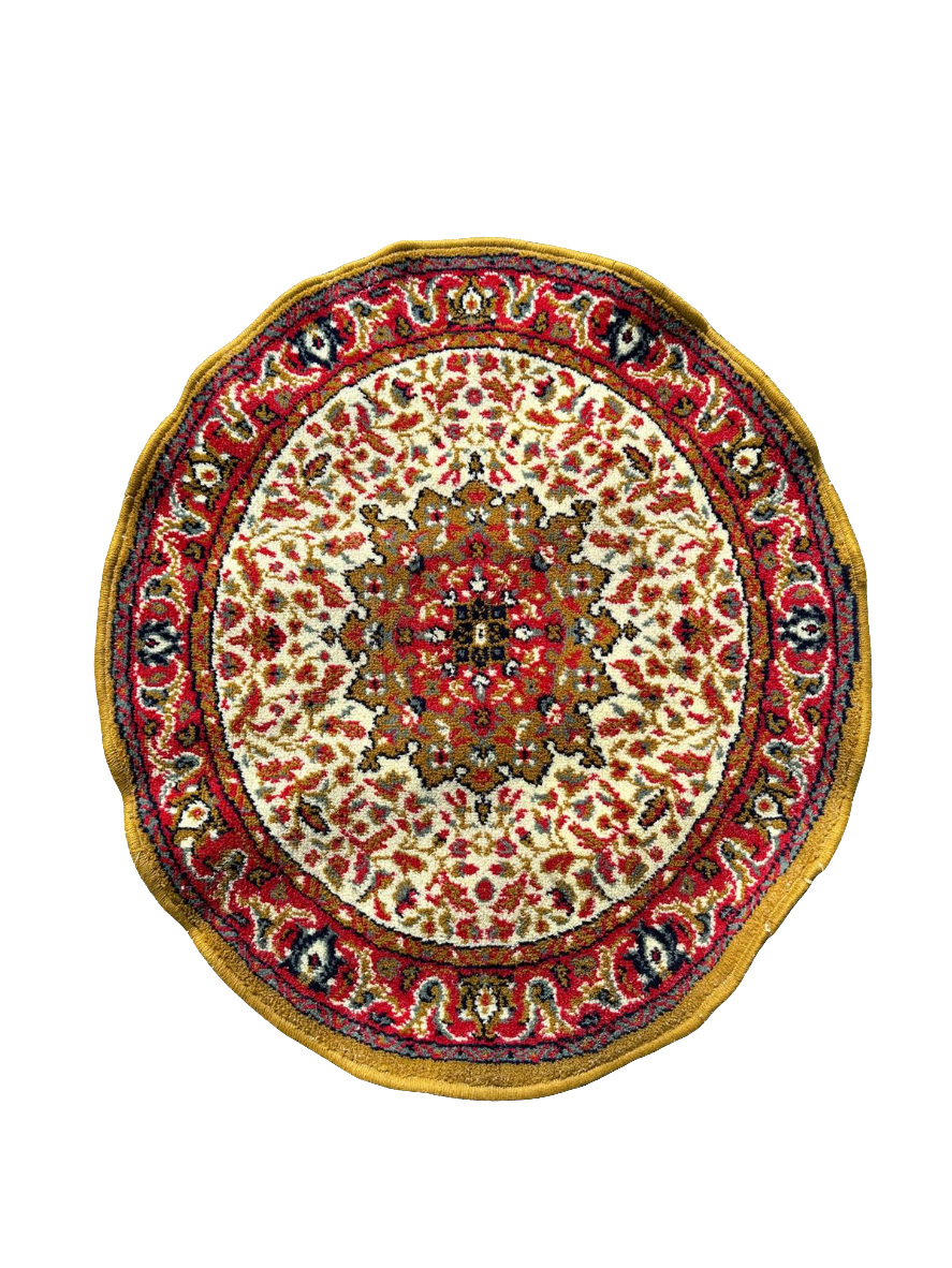 Tapis rond de style oriental 73cm de diamètre