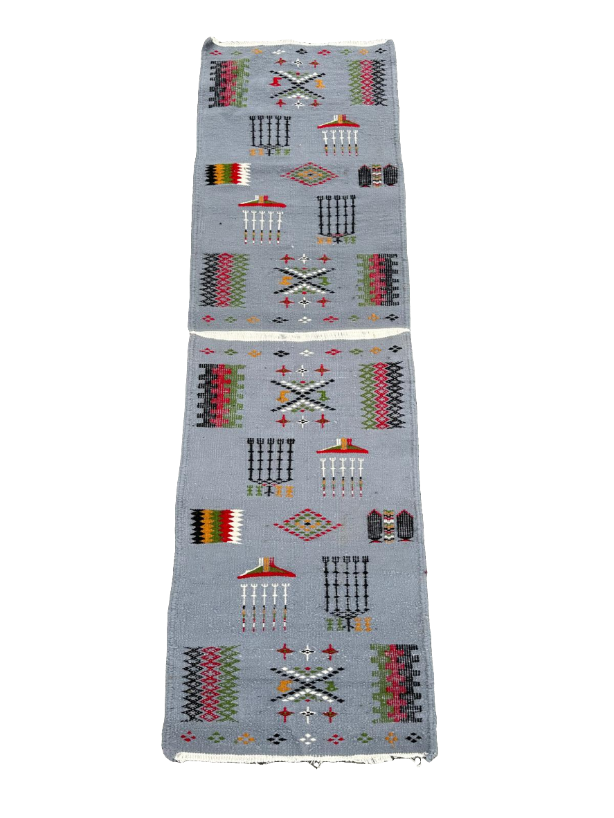 Tapis kilim fait main 1,6 x 0,5m