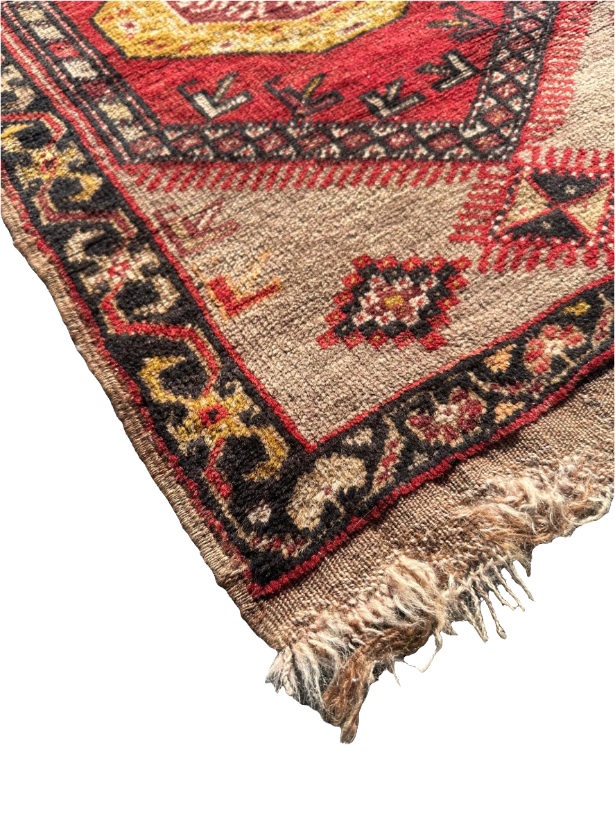 Petit tapis persan fait main 90cm x 60cm