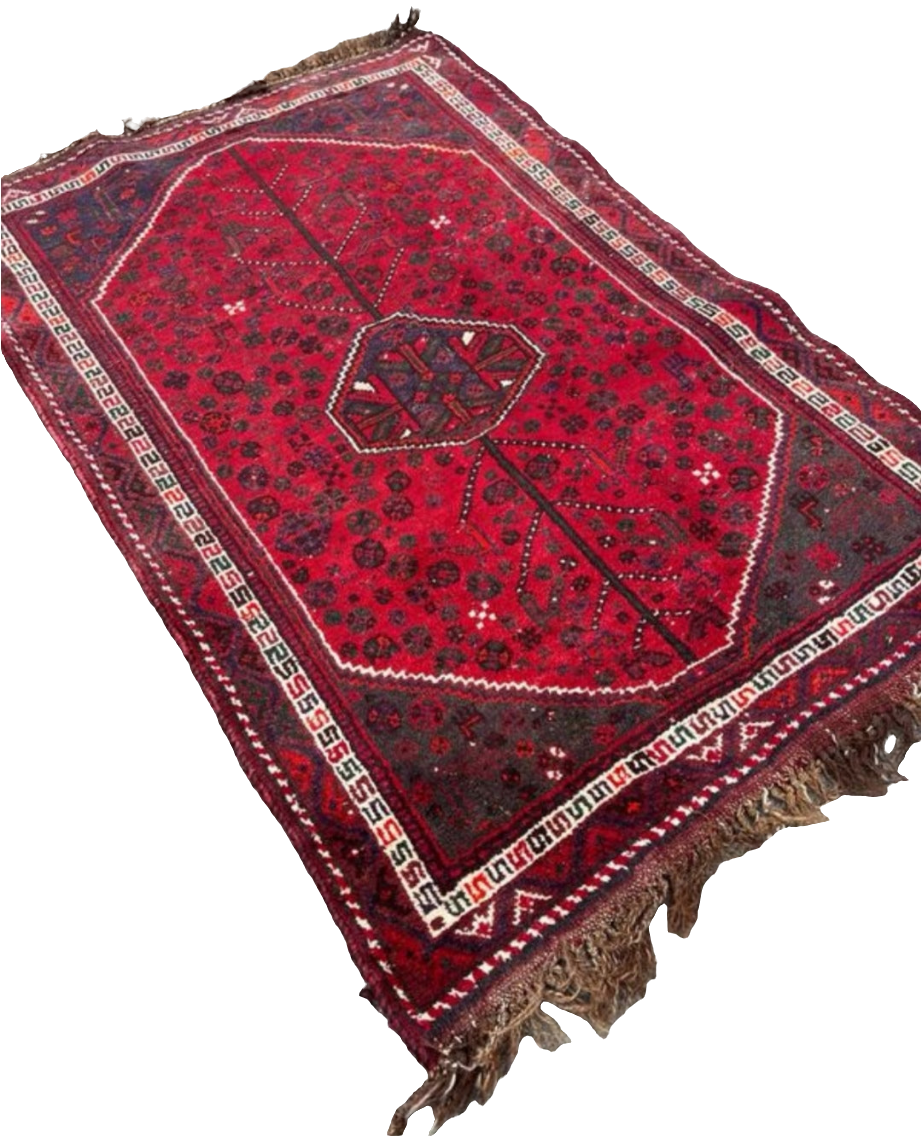 Tapis persan fait main 1,3m x 0,8m