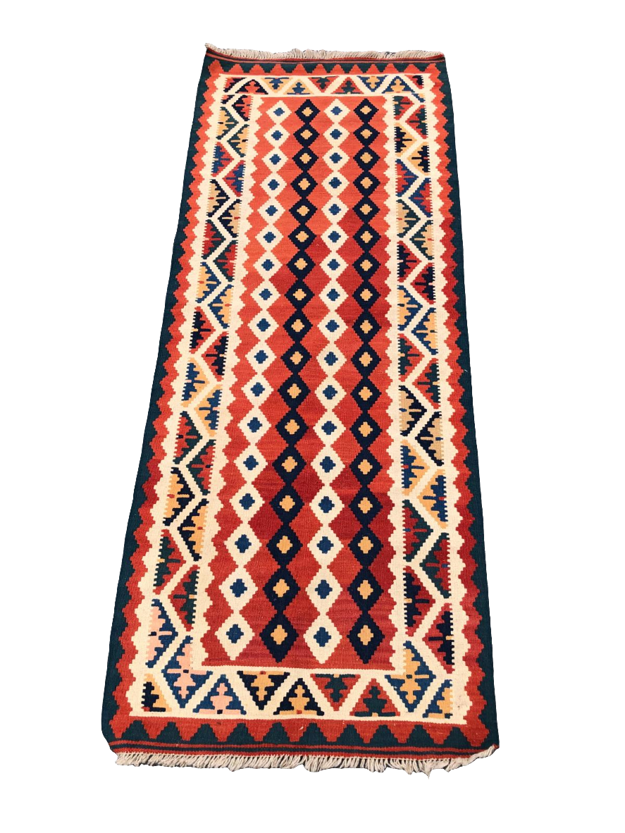 Tapis Kilim de couloir fait main - 200cm x 80cm