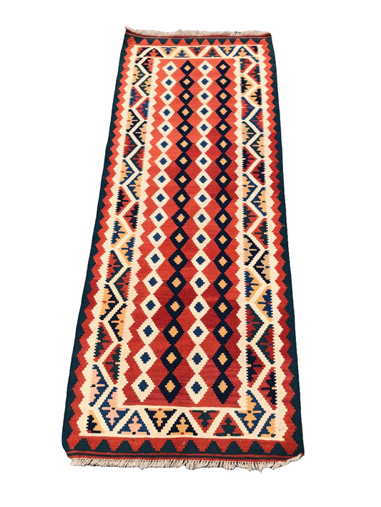 Tapis Kilim de couloir fait main - 200cm x 80cm
