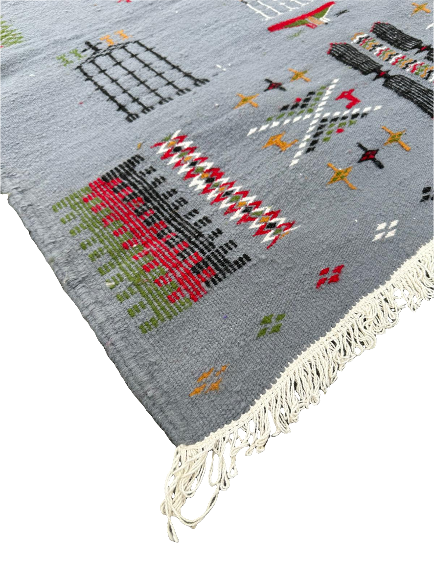 Tapis kilim de couloir 2,1m x 1m