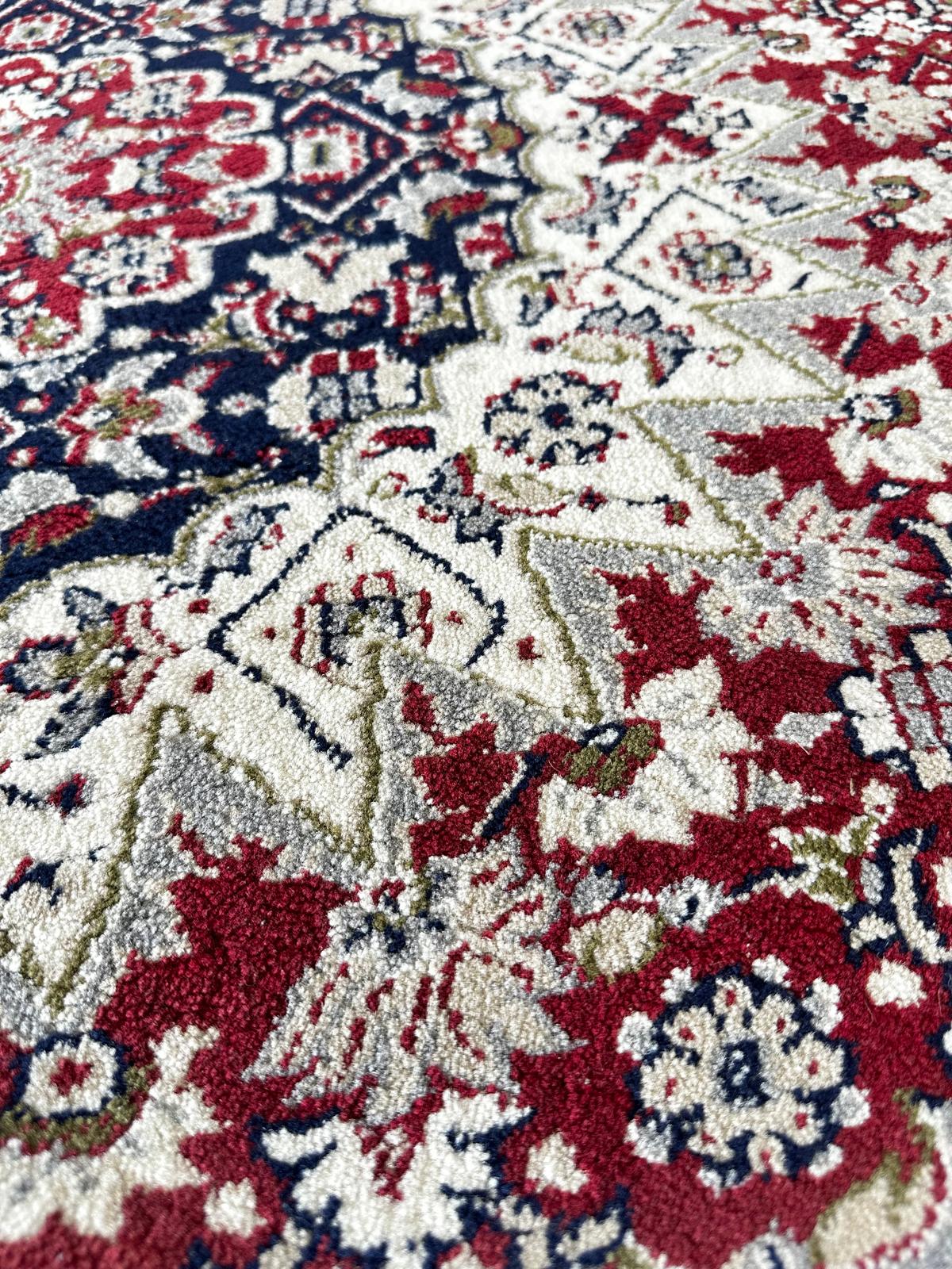 Tapis oriental rond en laine 2m