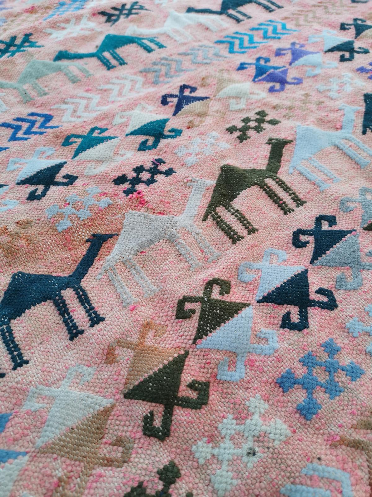 Tapis kilim fait main 140cm x 100cm