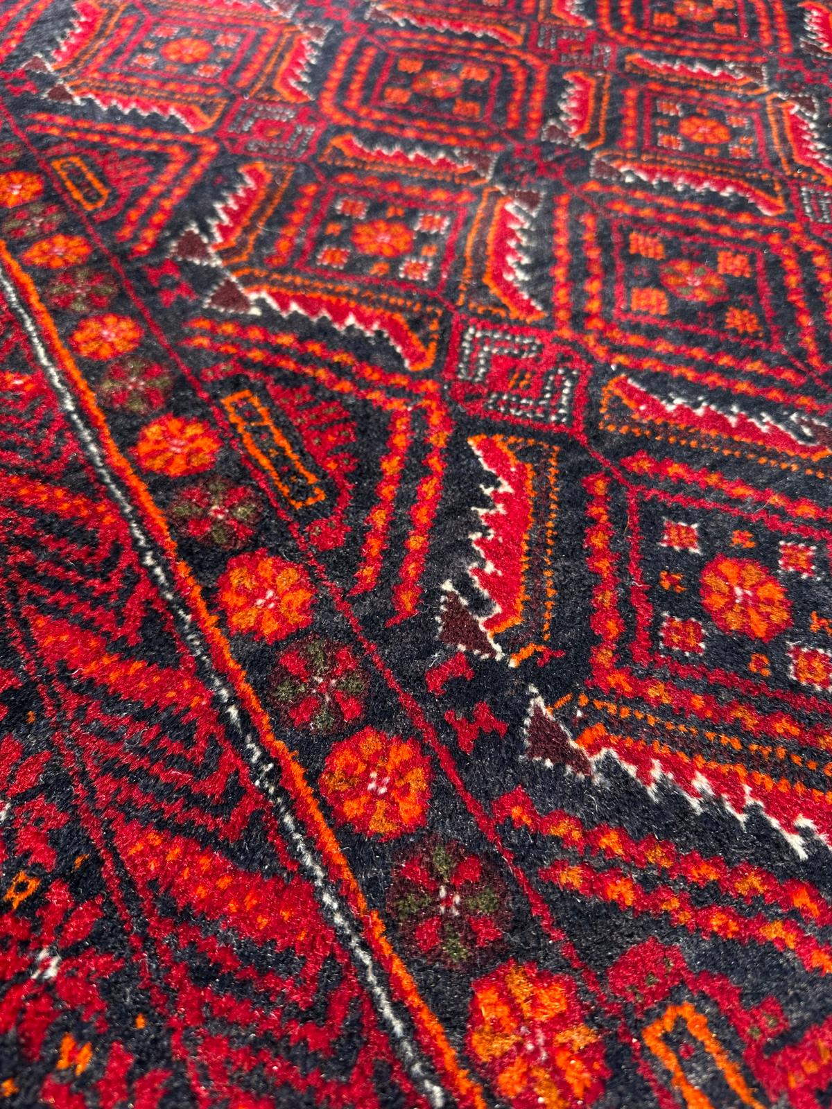 Tapis Baloutch fait main 2m x 1m