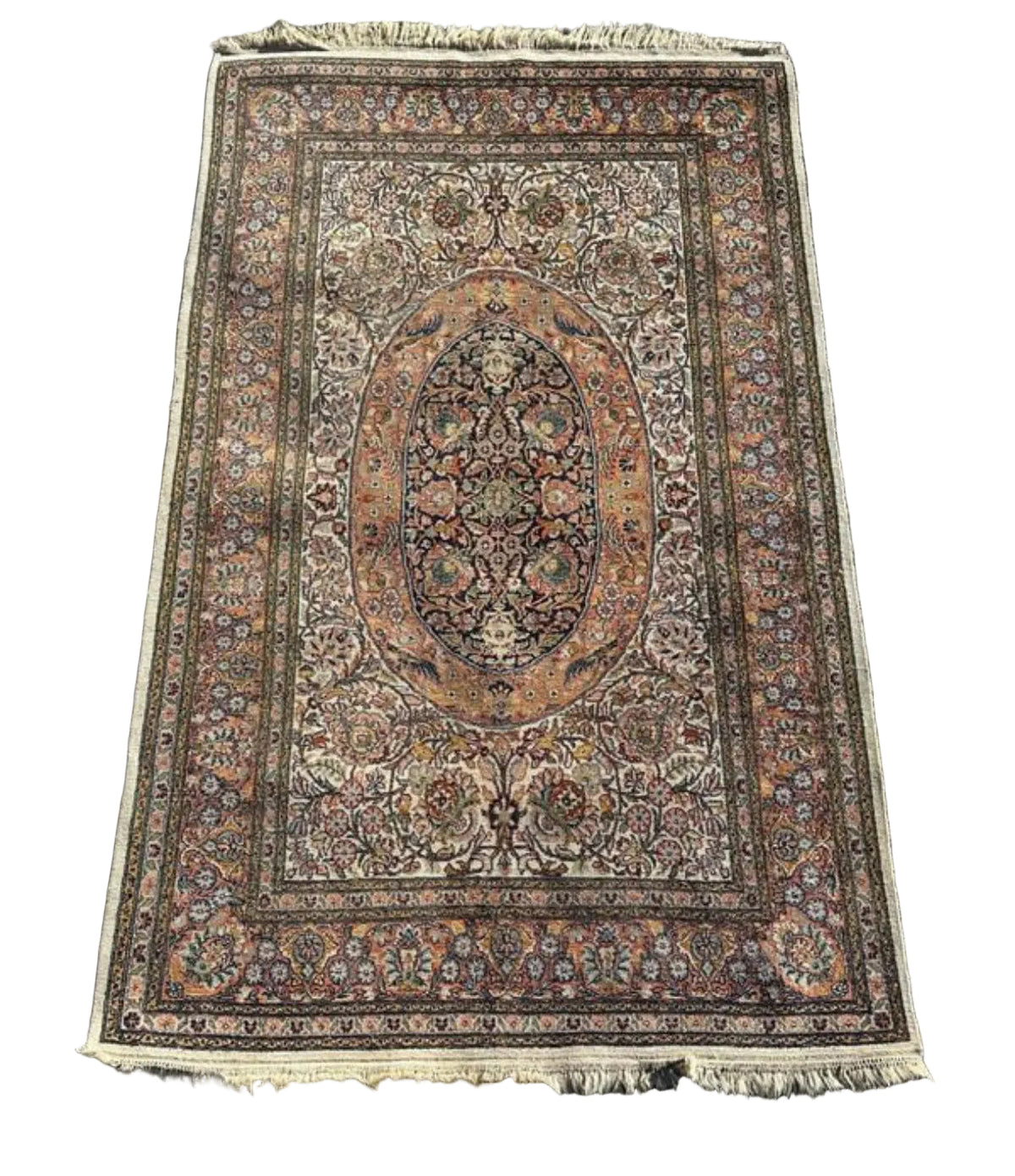 Tapis oriental en soie 190cm x 120cm